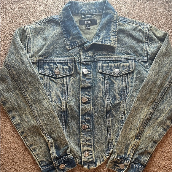 EGO Faded Blue Denim Jacket - Picture 1 of 2